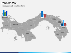 Panama map PPT slide 14
