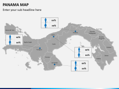 Panama map PPT slide 16