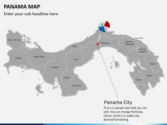 Panama map PPT slide 17