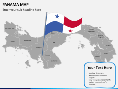 Panama map PPT slide 18