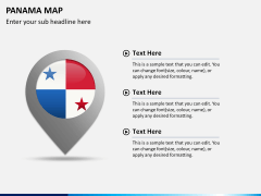 Panama map PPT slide 20
