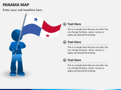 Panama map PPT slide 21