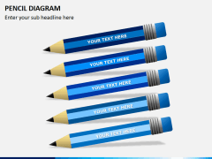 Pencil diagram PPT slide 1