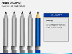 Pencil diagram PPT slide 10