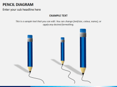 Pencil diagram PPT slide 4
