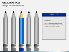 Pencil diagram PPT slide 8