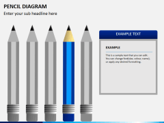 Pencil diagram PPT slide 9