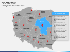 Poland map PPT slide 10