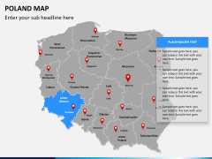 Poland map PPT slide 11