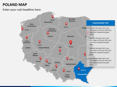 Poland map PPT slide 12