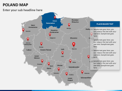 Poland map PPT slide 13