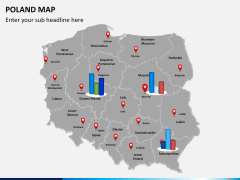 Poland map PPT slide 14