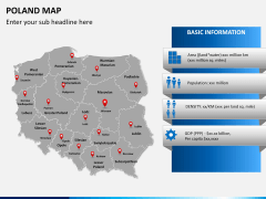 Poland map PPT slide 15