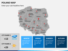 Poland map PPT slide 16