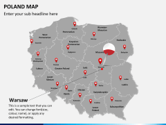 Poland map PPT slide 17