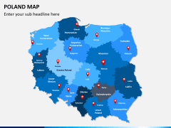 Poland map PPT slide 2