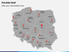 Poland map PPT slide 3