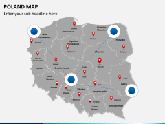 Poland map PPT slide 5