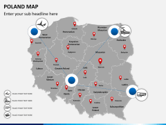 Poland map PPT slide 6