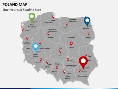 Poland map PPT slide 7