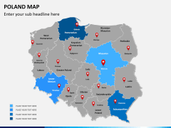 Poland map PPT slide 9