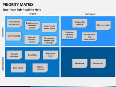 Priority matrix PPT slide 5