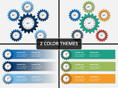 Process gears PPT cover slide