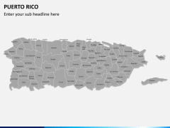 Puerto rico map PPT slide 1