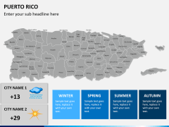 Puerto rico map PPT slide 22