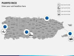 Puerto rico map PPT slide 7