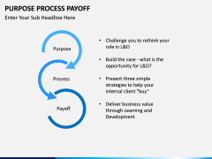 Purpose Process Payoff PPT slide 3