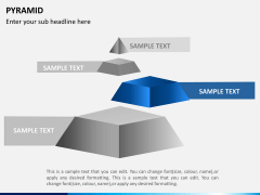 Pyramid shape PPT slide 3