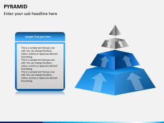 Pyramid shape PPT slide 8