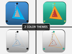 Radar chart PPT cover slide 