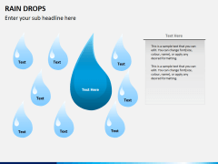 Rain drops PPT slide 2