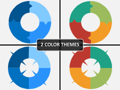 Ring chart PPT cover slide 