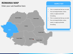 Romania map PPT slide 10
