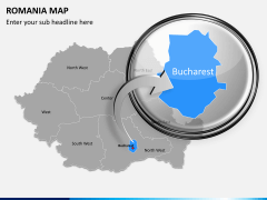Romania map PPT slide 12