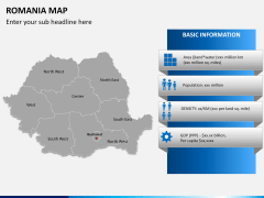 Romania map PPT slide 14