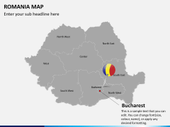 Romania map PPT slide 16