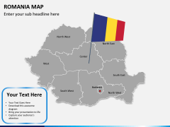 Romania map PPT slide 2