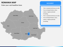 Romania map PPT slide 7