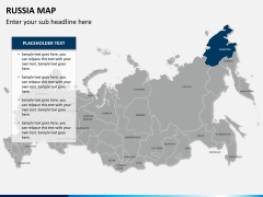 Russia map PPT slide 11