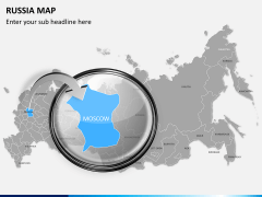 Russia map PPT slide 13