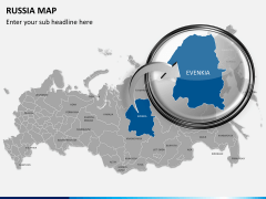 Russia map PPT slide 15