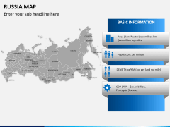 Russia map PPT slide 18