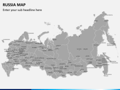 Russia map PPT slide 2