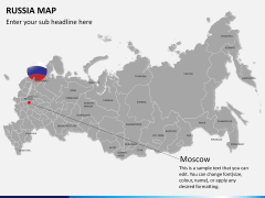 Russia map PPT slide 20