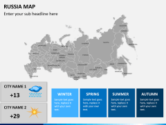 Russia map PPT slide 21