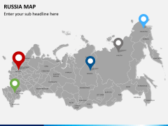 Russia map PPT slide 4